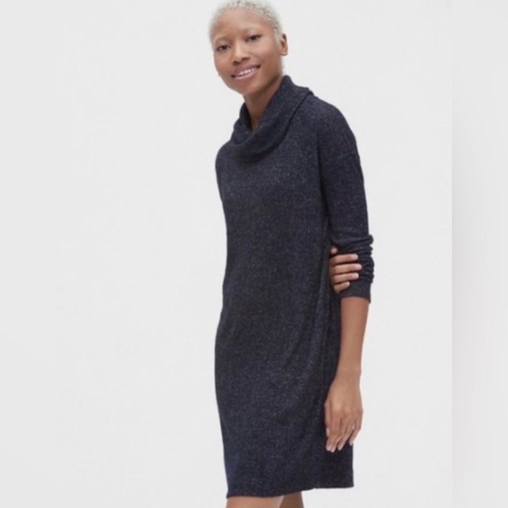 NWT Gap Softspun Cowl-Neck Dress - Size L